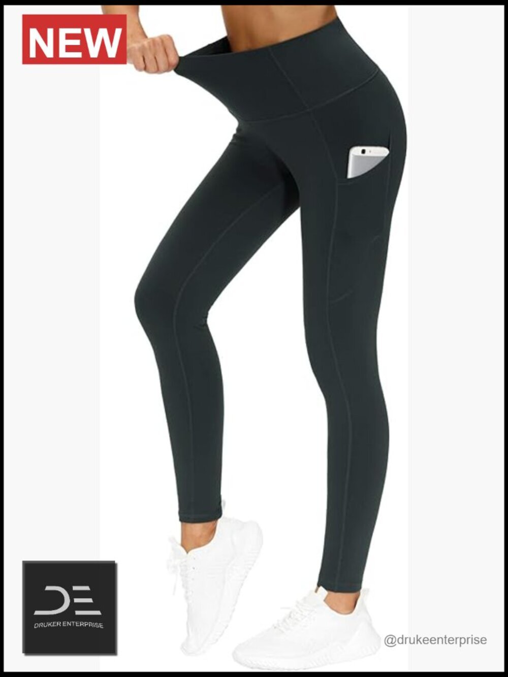 High Waist Yoga Pockets Tummy Control Workout Leggings